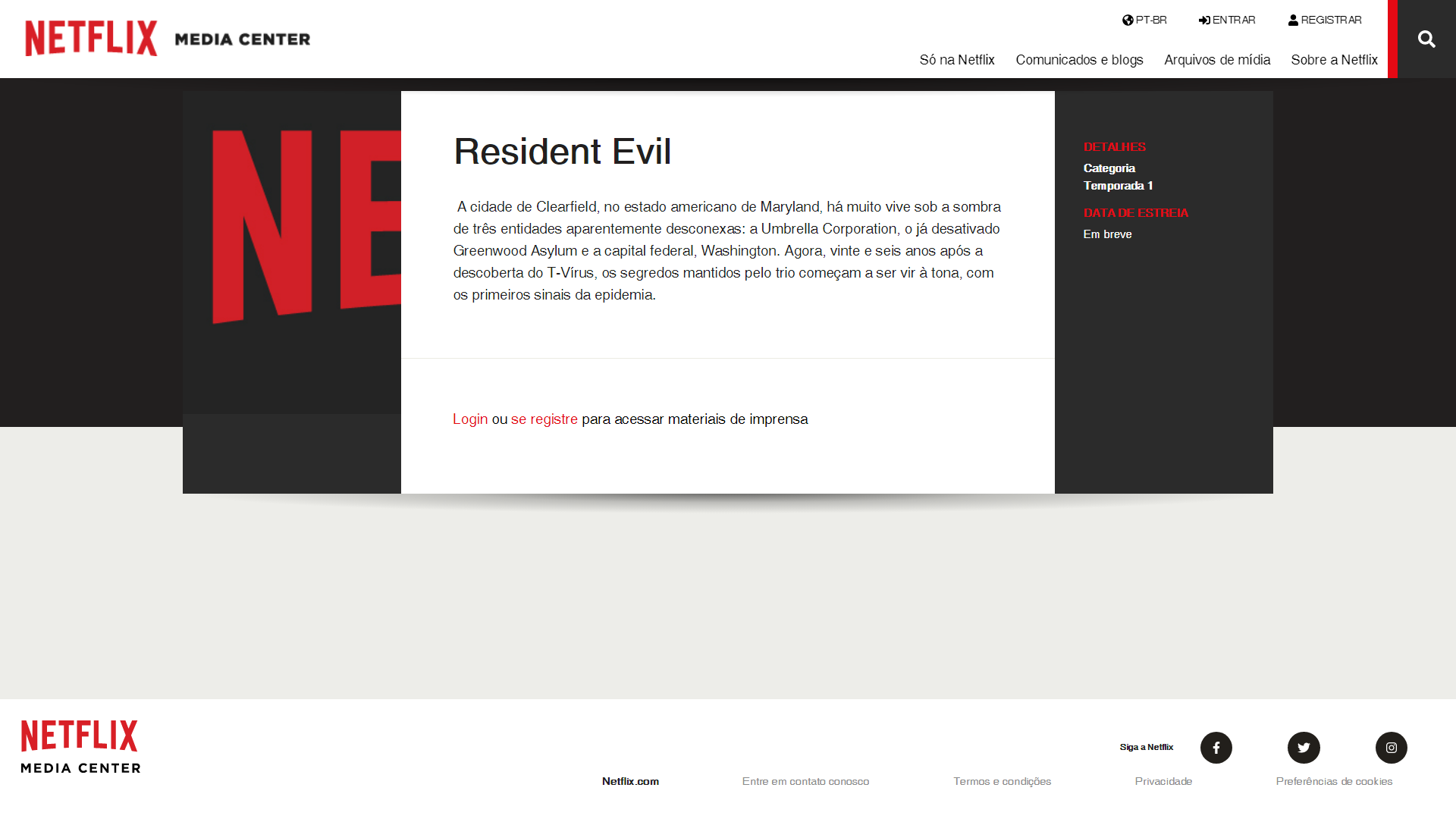 Em primeira mão: Informações REAIS de Resident Evil na Netflix!